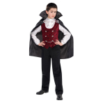 Child Costume Dark Vampire Age 8 - 10 Years