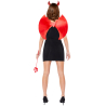 Adults Accessory Kit Foil Devil Wings with Headband and Trident  Onesize