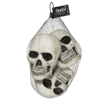 3 Skulls Fright Night Plastic 10 x 10 cm