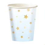 8 Cups 1st Birthday Blue Ombre Paper 250 ml