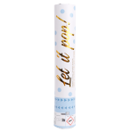 Confetti Cannon Blue Round Paper 28 cm