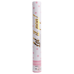 Confetti Cannon Pink Round Paper 40 cm