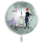 Standard Anna & Elsa Birthday Foil Balloon PL40 Packaged 45 cm