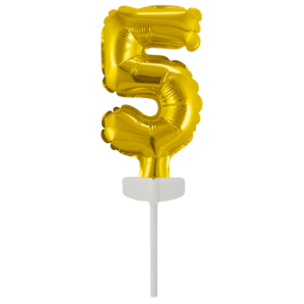 Micro Size Number 5 Gold Foil Balloon N6 Packaged 11 cm x 7 cm Micro Size Number 5 Gold Foil Balloon N6 Packaged 11 cm x 7 cm