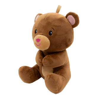 2-in-1 plush toy balloon weight brown bear with loop, 21cm, 170g 2-in-1 plush toy balloon weight brown bear with loop, 21cm, 170g