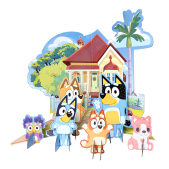 Table Decoration Kit Bluey Paper 7 Parts 50 cm x 36 cm / 8 cm x 5 cm ' 19 cm x 12 cm