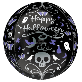 Orbz Moonlight Halloween Foil Balloon G20 Packaged 38 cm x  40 cm