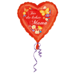 Standard Für die liebste Mama Foil Balloon Round S40 Packaged 43 cm