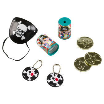 Favour Set Pirate Plastic / Paper 24 Pieces Favour Set Pirate Plastic / Paper 24 Pieces
