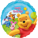 Standard Pooh & Friends Sunny Birthday Foil Balloon S60 Packaged 45 cm