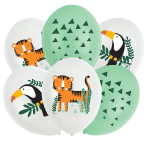 6 Latex Balloons  Get Wild 27,5cm/11", 4C print