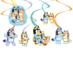 6 Swirl Decorations Bluey Paper