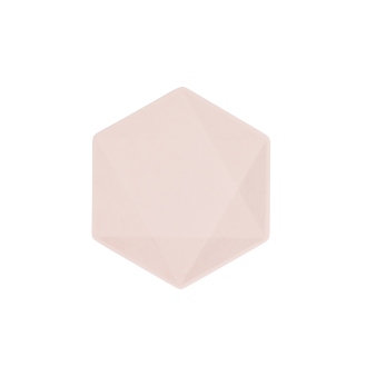 6 plates hexagonal Vert Decor, 15,8 x 13,7cm, pink 6 plates hexagonal Vert Decor, 15,8 x 13,7cm, pink