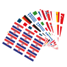 Drinking Game Beer Pong Set Country with 24 Cups, 6 Balls and Flag Stickers Plastic Cups