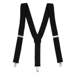 Suspender Braces - Black 2.5cm Adult One size