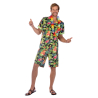 Adult Costume Hawaiian Set Black Size Plus