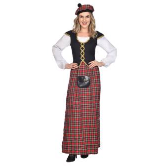 Womens Costume Scottish Lady Medium/Large