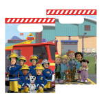 8 Party Bags Fireman Sam Paper 15,8 x 23,6 cm