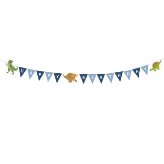 Letter Banner Happy Dinosaur Paper 180 x 8.9 cm