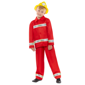 Child Costume Firefighter Age 8-10 Years