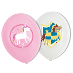 6 Latex Balloons Princess & Knight 27,5 cm/11'' 4C print