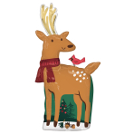 SuperShape Modern Reindeer Foil Balloon P35 packaged 43cm x 101cm