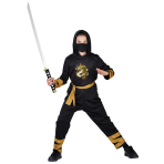 Child Costume Ninja Legend Gold Age 8 - 10 Years