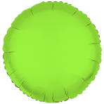 Standard Neon Green Round Foil Balloon C17 Packaged 43 cm