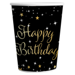 8 Cups Starlight Birthday Happy Birthday Paper 250 ml