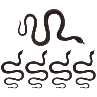 5 Snakes Black Plastic Length 35 cm 5 Snakes Black Plastic Length 35 cm
