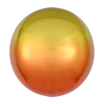 Orbz Ombré Orbz Yellow & Orange Foil Balloon G20 Packaged 38 cm x 40 cm