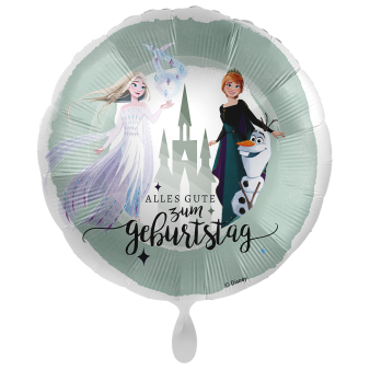 Standard Anna & Elsa Birthday Foil Balloon PL40 Packaged 45 cm
