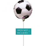 9" Mini Championship Soccer Foil Balloon A15 Bulk 9"/23 cm