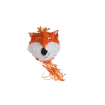Pull Pinata Fox & Beaver Paper / Plastic 26.5 x 32.2 x 34.5 cm