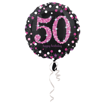 Standard Holographic Celebration 50 Foil Balloon S55 Packaged 43 cm Standard Holographic Celebration 50 Foil Balloon S55 Packaged 43 cm