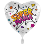 Standard Super Mom Foil Balloon PL40 Packaged 45 cm