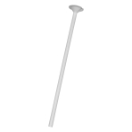 Balloon Stick White with Cup Paper Length 30 cm