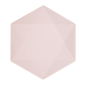 6 plates hexagonal Vert Decor, 26,1 x 22,6cm, pink 6 plates hexagonal Vert Decor, 26,1 x 22,6cm, pink