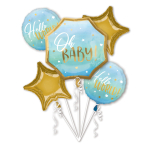 Bouquet Blue Baby Boy Foil Balloon P75 Packaged -