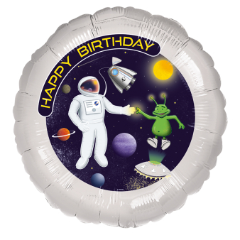 Standard Space Party Foil Balloon S40 Packaged 43 cm