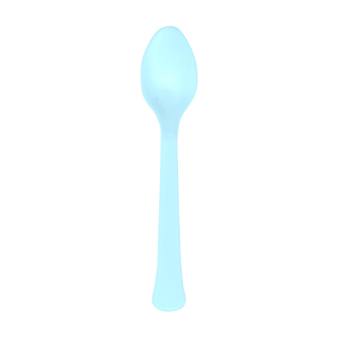Spoons Plastic Clear Sky 24 Pieces