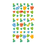 6 String Deco Dino Jungle Paper 130 cm