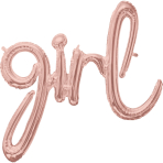 Script Phrase Girl Foil Balloon G40 Packaged 73 cm x 76 cm