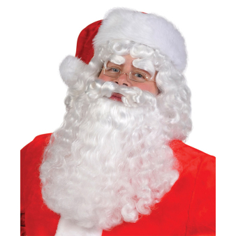 Costume Accessory Set Wig & Beard Santa One Size 2 Pieces