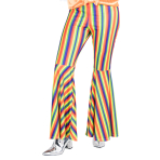 Adult Costume Rainbow Striped Flares Size S