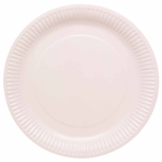 8 Plates Marshmallow Round Paper 23cm