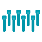 8 Ice Cream Spoons Surf Party Paper 9,5 cm