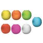 Lantern Transparent Paper Assorted 25 cm