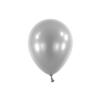 100 Latex Balloons Decorator Metallic Silver 12 cm / 5"