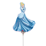 Mini Shape Cinderella Foil Balloon A30 airfilled 25 cm x 33 cm